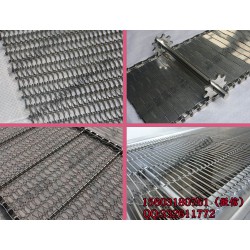 扁絲編織輸送帶 乙字食品包裝輸送帶 不銹鋼輸送鏈板 螺旋鏈網