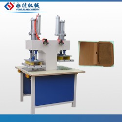 東莞永佳海綿粉撲熱壓成型熔斷機 ，雙頭氣動熱壓機