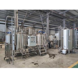 1200L蒸汽加熱啤酒糖化設備