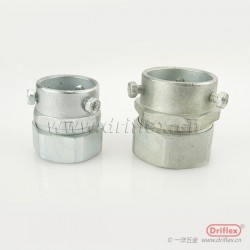 一洋五金供應(yīng)鋅合金卡套式接頭上方鎖緊螺母配套金屬軟管